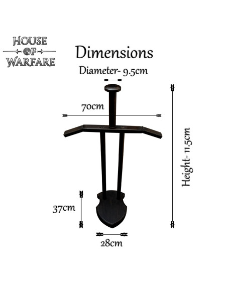 Soporte de madera para armaduras,...
