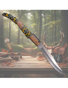 Nøglekniv dekoreret Third fra serien Mapple Wood (24 cm.)
