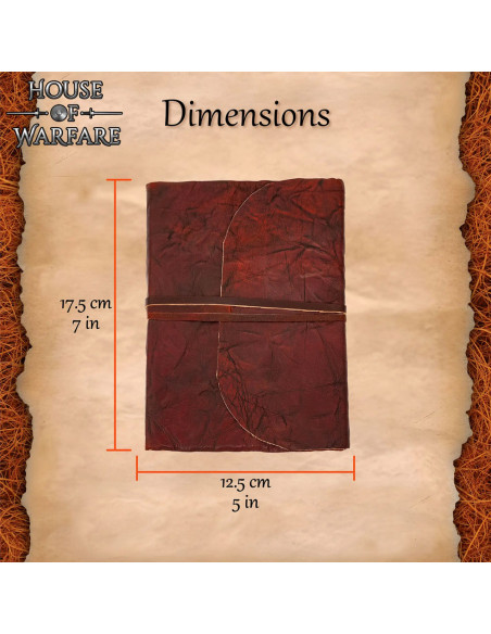 Rustikt middelalderligt dagbog med...