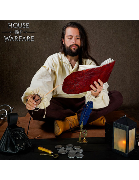 Rustikt middelalderligt dagbog med...