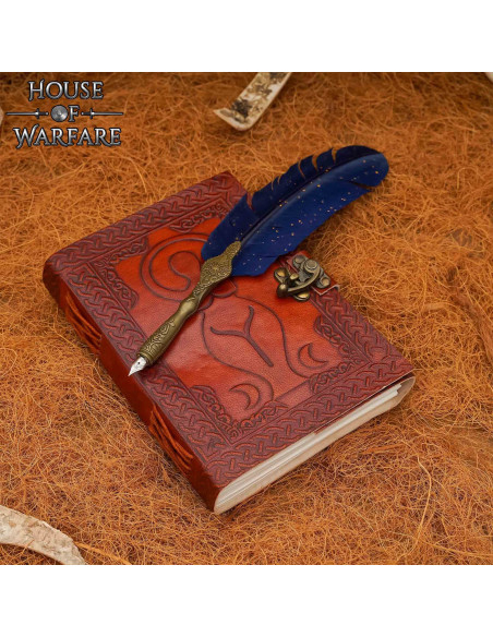 Middeleeuws dagboek met leren deksel,...