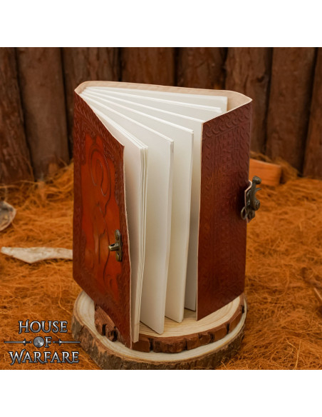 Diario medieval tapa cuero repujado...