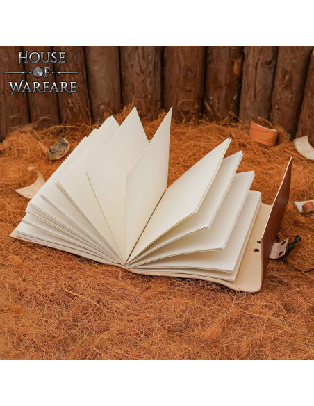 Middeleeuws dagboek met leren deksel,...