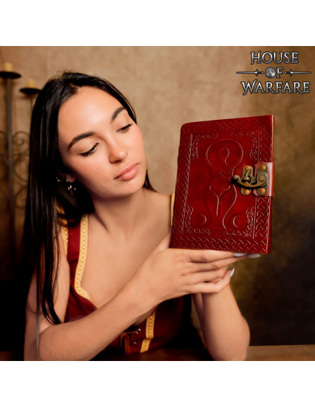 Middeleeuws dagboek met leren deksel,...