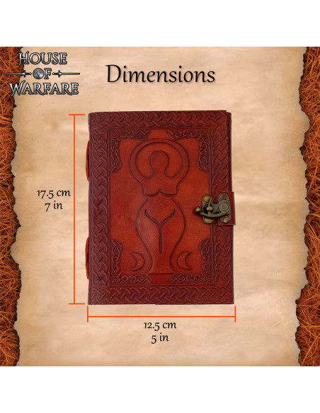 Diario medieval tapa cuero repujado...