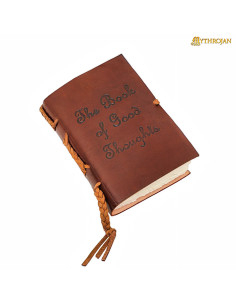 Diario medieval tapa cuero diseño The Book of Good Thoughts