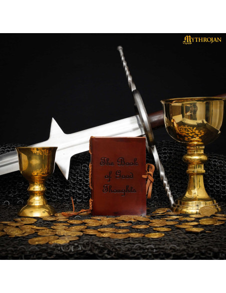 Medieval dagbog med læderomslag...