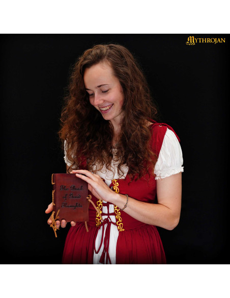 Medieval dagbog med læderomslag...