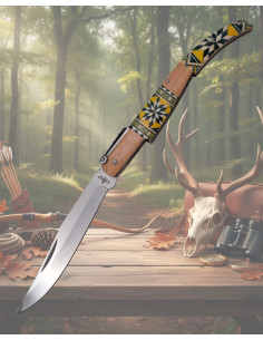 Navaja de carraca Third dekoreret fra serien Madera Arce... 2