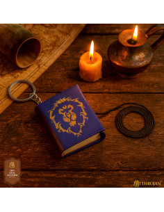 Mini dagbog nøglering med læderlåget World Of Warcraft -...