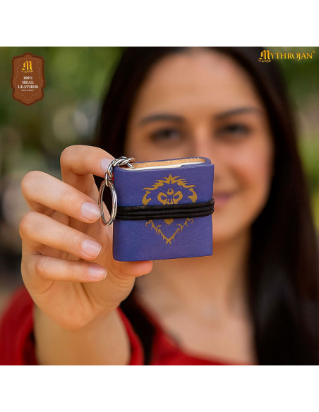 Llavero mini diario tapa cuero World...