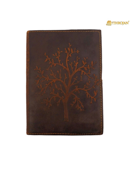 Middeleeuws dagboek met leren omslag,...