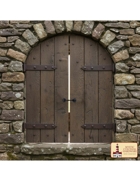 Medieval sort hængelås til dør