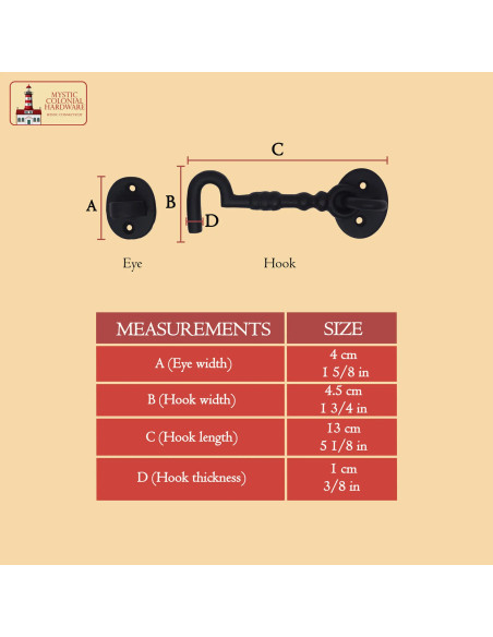 Medieval sort hængelås til dør