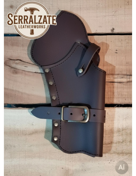 Western-Revolverholster aus braunem...