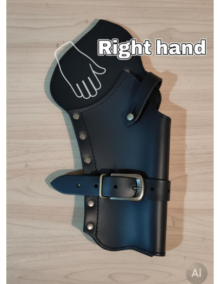 Western revolverholster, zwart