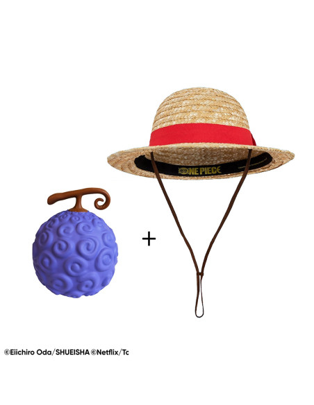 Pack One Piece-Luffy: Hoed en Squishy...
