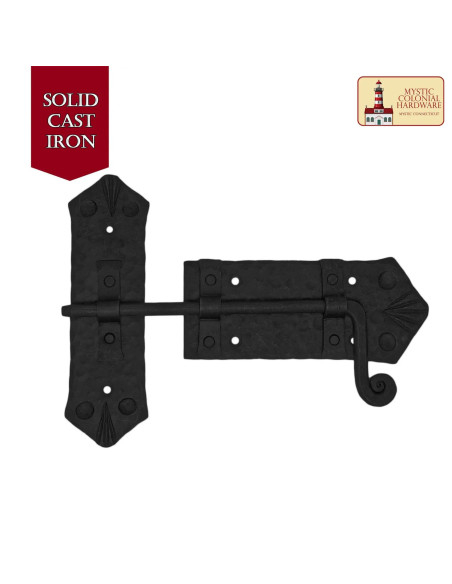 Rustik håndsmidd lås til døre