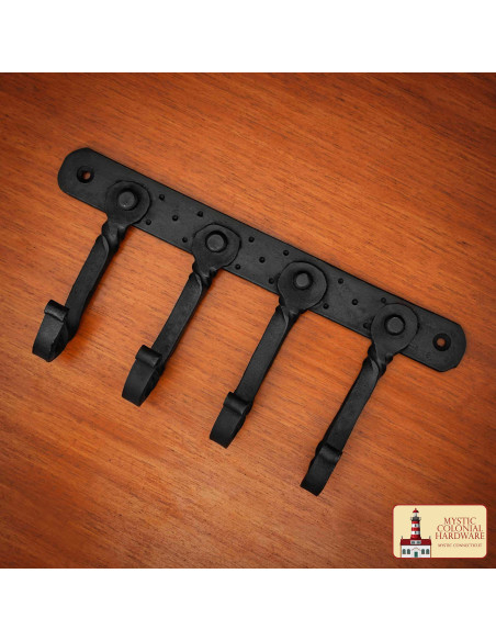 Perchero rústico con 4 ganchos...