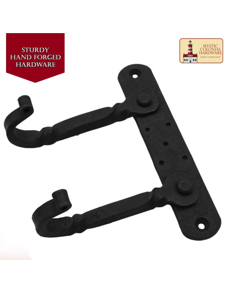 Rustik vægkrog med dobbelt krog til...