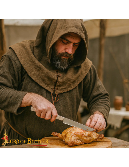 Cuchillo medieval de cocina con mango...