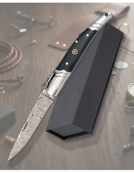 Albainox Damast-Messermesser, Griff...