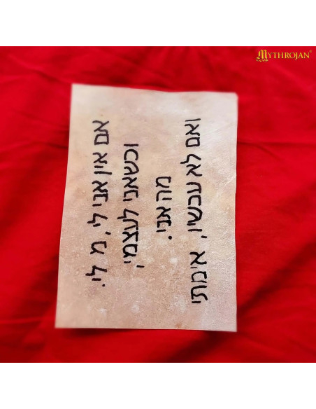 Hoja Pergamino medieval de piel de...