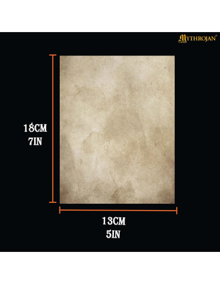 Hoja Pergamino medieval de piel de...