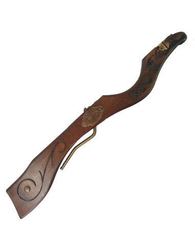 Ballesta medieval cabeza ciervo, 60 cms.