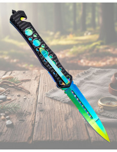 Rettungsmesser Third Rainbow, Klingenlänge 10,9 cm.