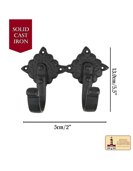 Doppel-Hakenhalter aus rustikalem...