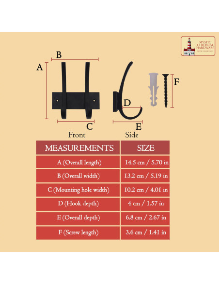 Rustik dobbelt bøjle til ophængning...