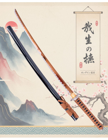 Functioneel katana met koolstofstalen...