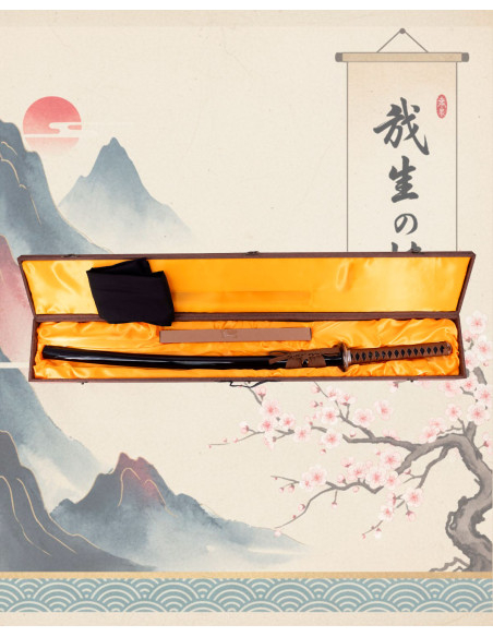 Functioneel katana met koolstofstalen...