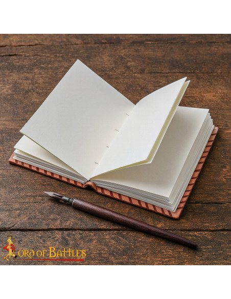 Diario medieval tapa cuero...