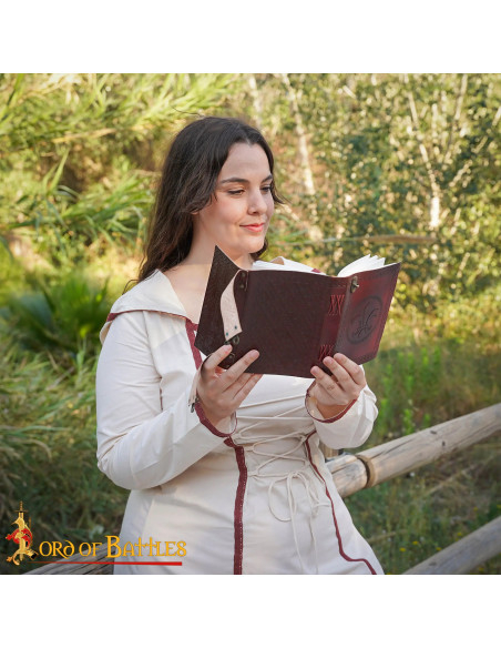 Diario medieval tapa cuero diseño...