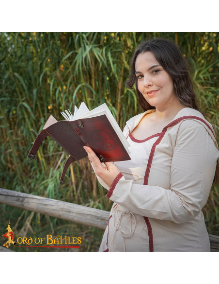 Diario medieval tapa cuero diseño...