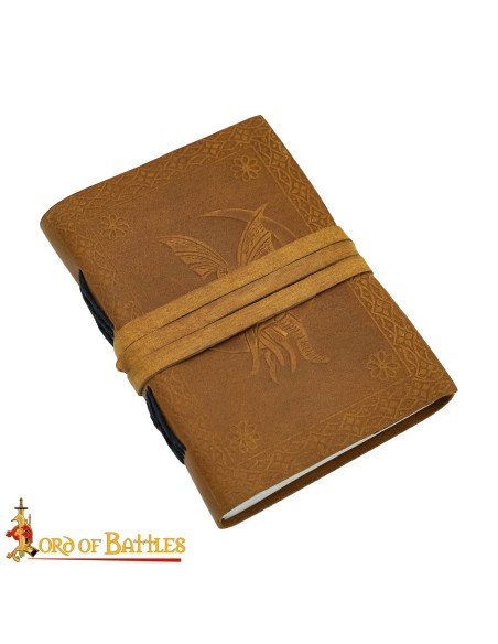 Medievalt diary med læderdække,...