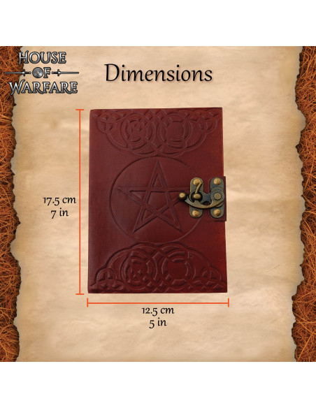 Diario medieval tapa cuero diseño...