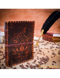 Diario medieval tapa cuero diseño Assassins Creed 2