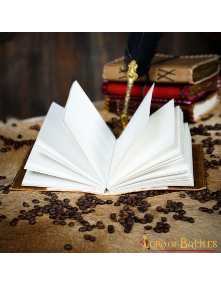 Diario medieval tapa cuero diseño...