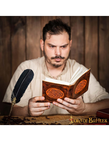 Diario medieval tapa cuero diseño...