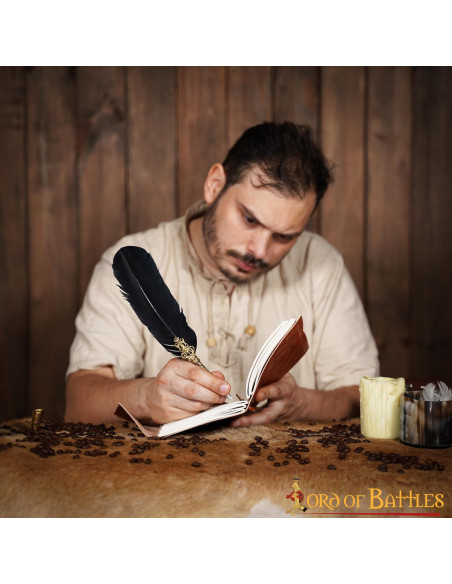 Diario medieval tapa cuero diseño...