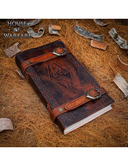 Diario medieval tapa cuero cierre...