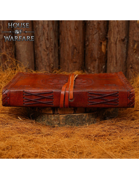 Middeleeuws dagboek met leren omslag,...