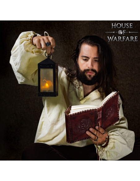 Middeleeuws dagboek met leren omslag,...