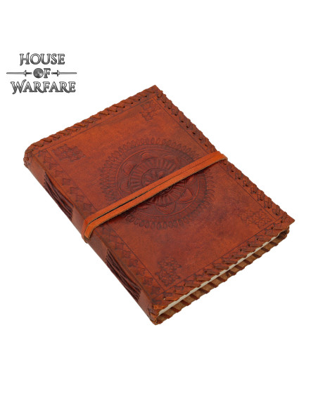 Middeleeuws dagboek met leren omslag,...