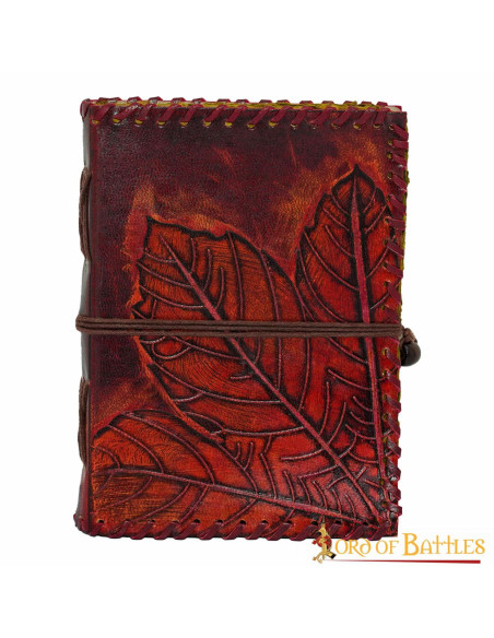 Middeleeuws dagboek met leren omslag,...