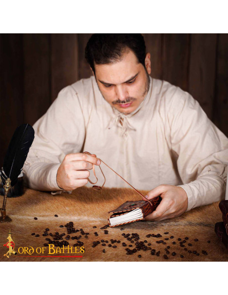 Diario medieval tapa cuero piedra...