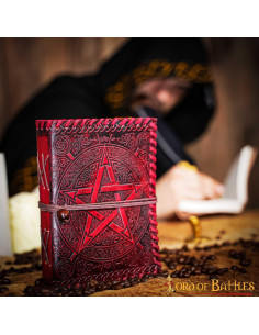 Diario medieval tapa cuero modelo magia Celta